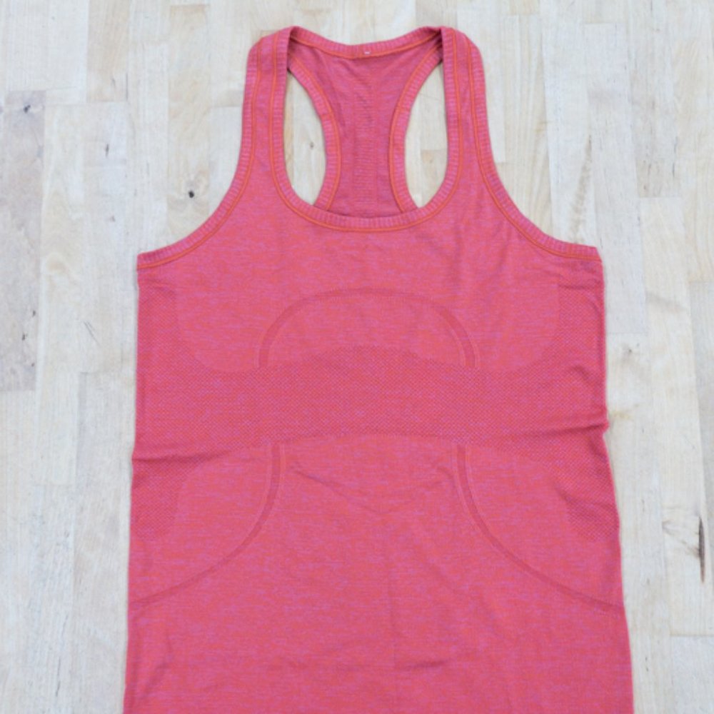 Lululemon Red Swiftly Tech Racerback Tank Top 8 Red Pink